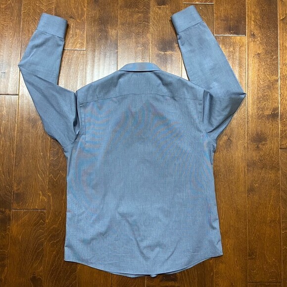UNTUCKit Slim Fit Wrinkle Free Button Down Grey Dress Shirt Men's Size X-Large - Picture 5 of 10